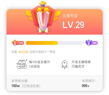 虎牙直播主播等级有什么用 主播等级经验对照表