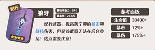《原神》芙宁娜四星武器推荐 芙宁娜四星武器强度排行